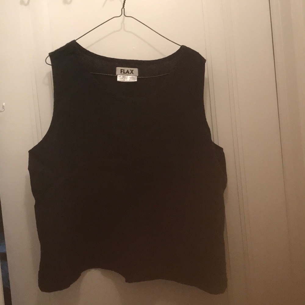 Flax black tank